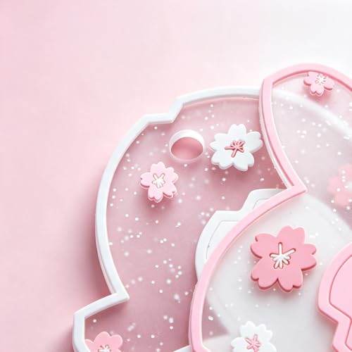 Kawaii Pot Holders for Kitchen Essentials Decor Pink Cherry Blossom Decor - size: Trivets 2pcs