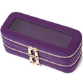 Pinkmik Double Layer Makeup Bag, D.Purple - color: B3/D.Purple, size: 2-Layer SLIM