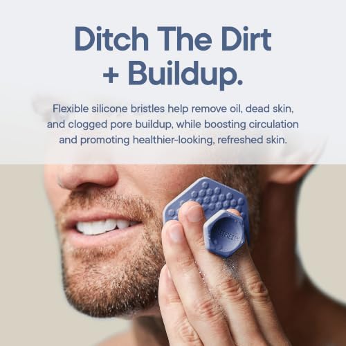 TOOLETRIES Silicone Face Scrubber, Facial Cleansing Brush - Glacier - color: Glacier