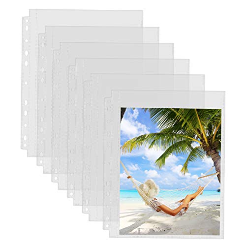 Sooez 30 Pack 8x10 Photo Sleeves for 3 Ring Binder, Hold 60 Pictures - size: 8x10" 1-Pocket