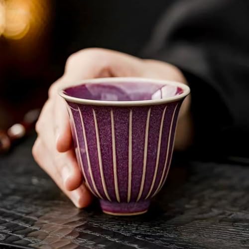 Ceramic Tea Cup, Chinese Kung Fu Tea Set, Japanese Cup, Gift Box Packaging for Birthday, Father's Day, Christmas (5 Color-Special-Cup) - color: 5 Color-Special-Cup