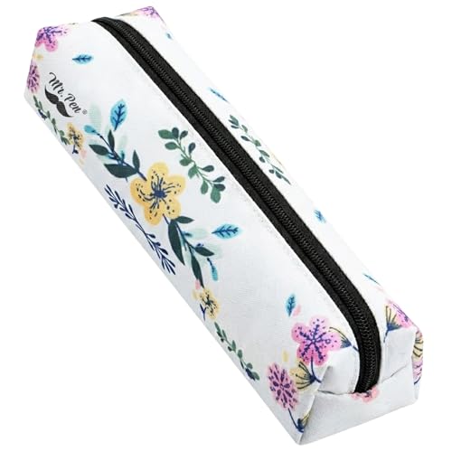 Mr. Pen- Cute Pencil Case Pouch, 2 Pack - color: White, size: 1 Pack