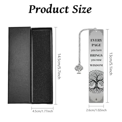 Peacoblue Tree of Life Metal Bookmark, Book Mark for Readers - style: Tree of Life