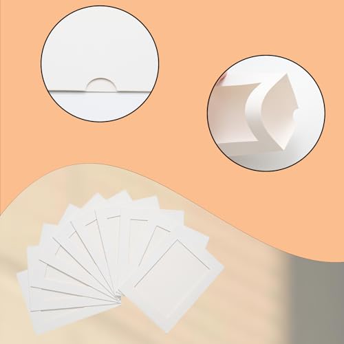 30Pcs 5x7Inch White Paper Photo Frames with String & Clips - color: White, size: 5x7inch