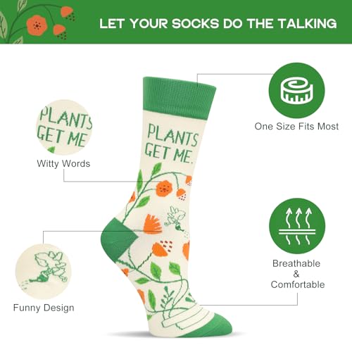 Funny Socks for Women and Teenage Girls, Cute Crazy Unique Novelty Gifts - color: H-flower-c