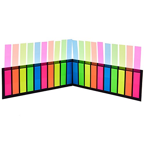 Morepack 2000 Pieces Sticky Tabs, Colored Sticky Note Index Tabs - style: Rectangular