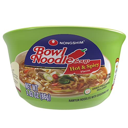 Nongshim HOT & SPICY Noodle Soup, 3.03 Ounce (Pack of 1) - size: 3.03 Ounce (Pack of 1)