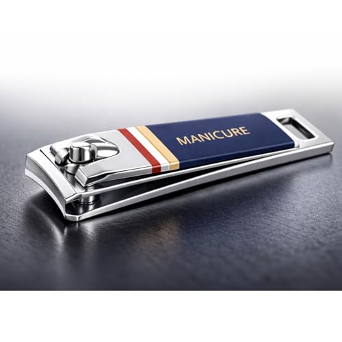 Nail Clippers Set - 19 Piece Manicure & Pedicure Kit, Stainless Steel Fingernail & Toenail Tools with Luxurious Travel Case for Men & Women