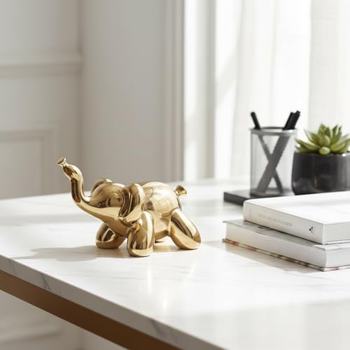 Gold Home Décor Balloon Figurine Accent (Elephant) - size: Elephant