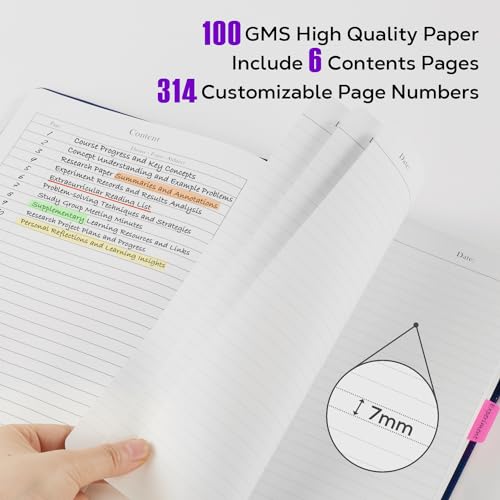 FOCUS DAY Large Journal Notebook 8.5 x 11, 320 Pages A4 College Ruled Notebook Journal for Writing Women Men, Leather Journal Notebook for School Work, Pearlescent Purple Notebook - color: 3.Purple, size: A4