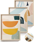 12x16IN Framed Boho Wall Art for Bedroom Set of 3 - color: Framed Boho, size: 16"L x 12"W