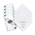 Happy Tears Wedding Handkerchief Something Blue Gift for Bride - color: Happy Tears X 4 (Blue)