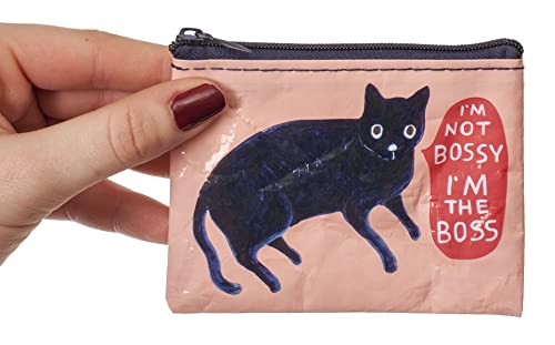 Blue Q Coin Purse - Cute Coin Pouch for Men & Women, Small Pouch Organizer - color: I'm Not Bossy, I'm The Boss