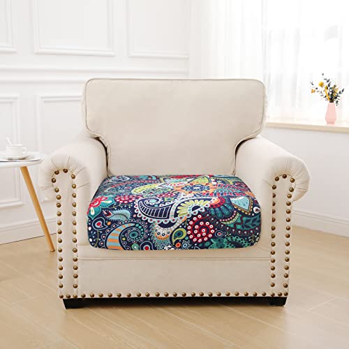 hyha Printed Couch Cushion Covers, Sofa Covers Washable for Cushion Couch - color: Blue, size: Seat Cover Small
