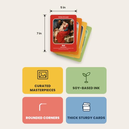 Real Art, Baby Art Flash Cards 0-3 and Up, 13 Cards, 26 Artworks