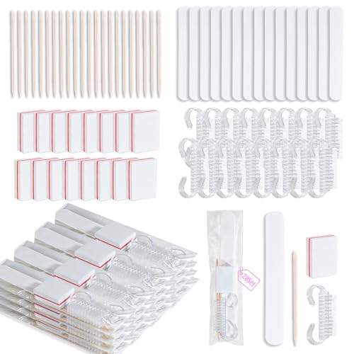 20 Sets Disposable Manicure Kit(20 Set -White) - size: 20 Set -White