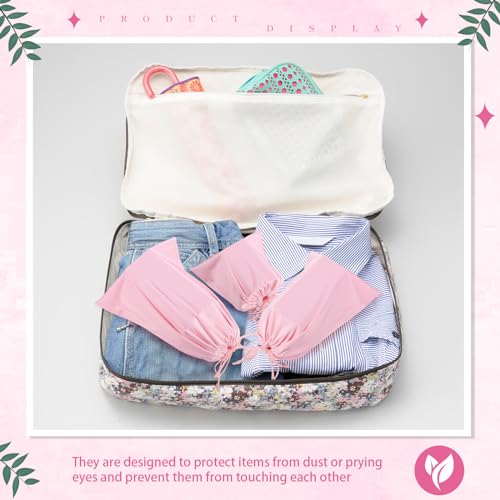 20 Pcs Satin Game Storage Bags for Women Men, S,M,L, Light Pink - color: Light Pink, size: S,M,L