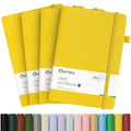 Oucaru 4 Pack A5 Lined Journal Notebook, 180 Pages 100 GSM Paper for Travel - color: Yellow, size: 4 Pack