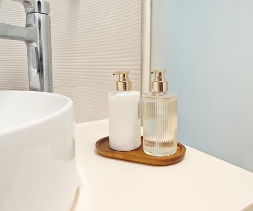 Small Wooden Tray (7.5 x 4.1 inch), Oval Mini Serving Tray - color: Oval - Brown, size: 7.5" x 4.1" x 0.6"