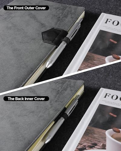 Magnetic Leather Bookmarks with Pen Holder Vegan Leather Book Marks Gifts for Reading Book Lovers Notebook Travelers (Black-2PC) - color: Black-2pc