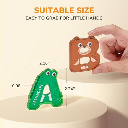 JoyCat Magnetic Letters, Alphabet ABC Fridge Magnets for Toddlers,26 PCS - style: Letters