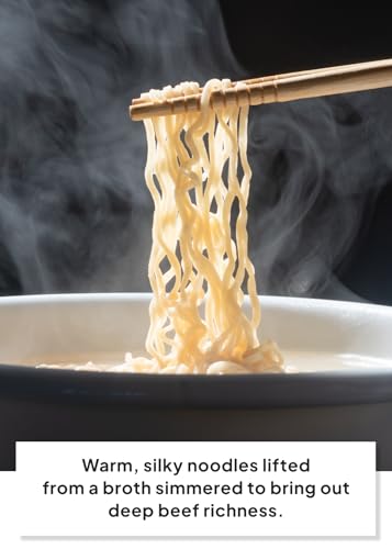 Korean Food Gomtang Noodle Soup, Mild & Savory Broth, Chewy Noodles, 5 Pack