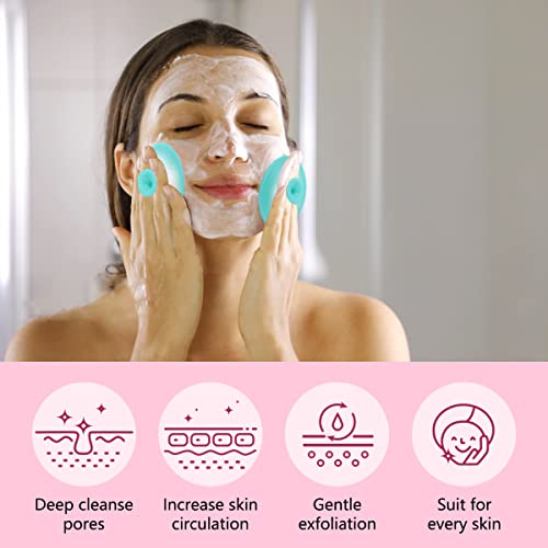 Yokilly Silicone Face Scrubber Kit: Exfoliator Blackhead Skin Care Tool - color: 6 Piece Kit