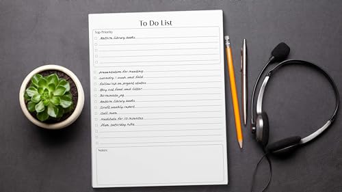 Better Office Products To Do List Notepad, 8.5" x 11", Planning Note Pad, 50 Sheets, Daily Agenda Productivity Checklist Organizer, (4 Pack) - style: 4 Pack