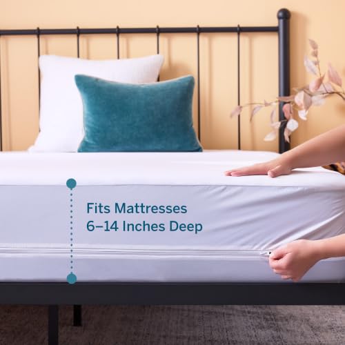 Lucid® Zippered Mattress Encasement – Waterproof Protector – King - size: King, style: Mattress Encasement