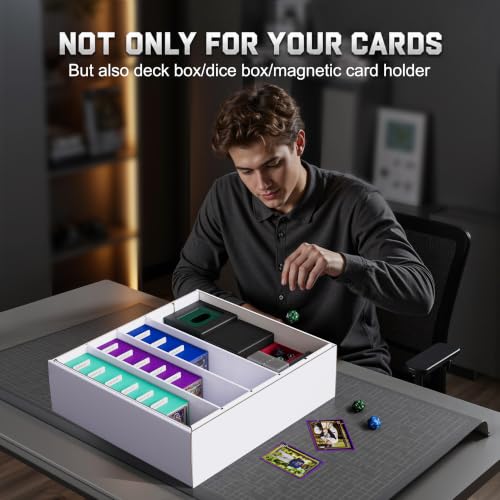 ZLCA 5 Row Trading Card Storage Box, 4000+ Standard Cardboard Storage Box - color: Standard, size: 5 Row