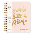 WORLD TRAVELER Academic Planner School Organizer Jul 2026-Dec 2027, 7"x9" - color: Pink Gold