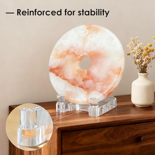 2 Pack Acrylic Easel Display，Plate Stand for Display，Adjustable Clear Display Holder for 4" to 8" Platter, Book, Card, Frame, Picture, Artwork, Plaque ( Small-2pcs 4"-8") - size: Small - 2pack (4"-8")