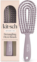 Kitsch Flexi Flow Detangler Brush, Hair Brushes For Women - Soft Violet - color: Soft Violet, size: 1 pc