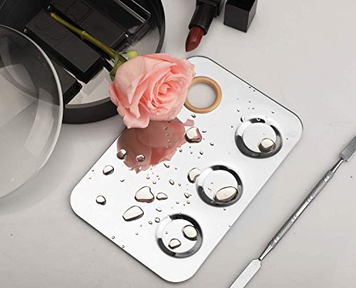 Makeup Mixing Palette with Makeup Spatula, 6x4inch Makeup Palette