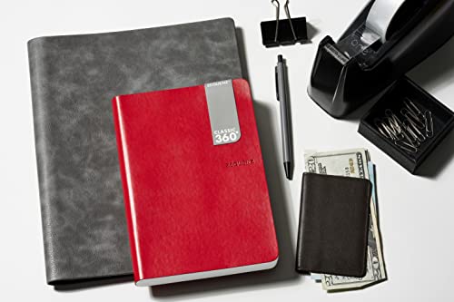 Signature Series B5 Large Lite with Red Cover and Grid Paper - color: Red Cover with Grid Paper, size: B5 Large Lite