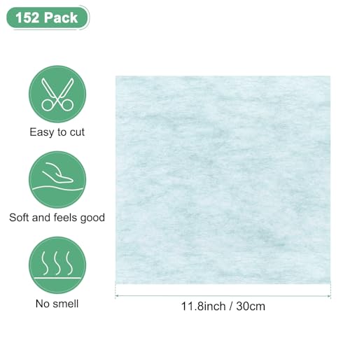 M METERXITY 152-Sheet Korean Cotton Wrapping Flower Paper, 11.8 Inch/ 30cm Waterproof Floral Wrapping Cotton Paper for Bouquets/Gift Packaging [Sky Blue] - color: Sky Blue