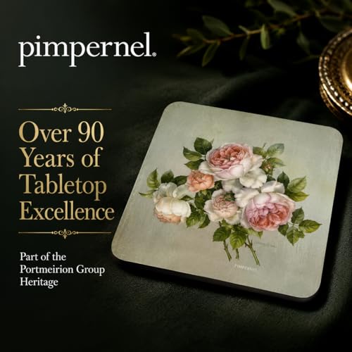 Pimpernel Coasters One Size Multicolor - size: 4" x 4" Square, style: Antique Roses
