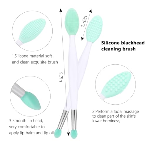 Yokilly Silicone Face Scrubber Kit: Exfoliator Blackhead Skin Care Tool - color: 4 Piece Kit