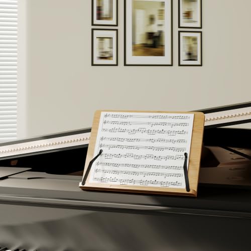 Cook Book Stand,Adjustable Height Book Holder for Reading Hands Free - size: M-13.2*9.5 inches