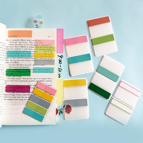 ELII 500 PCS Tabs 2 Inch Book Tabs Sticky Index Tabs,File Tabs - color: Stylish, size: 500