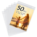 50 Pack Acid-Free Crystal Clear Sleeves Storage Bags for 11x14 Art Prints - size: 11x14 50 Pack