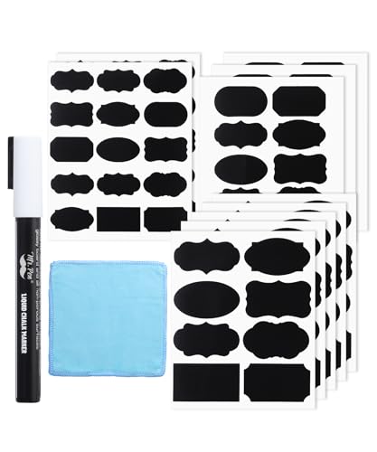Mr. Pen- Chalkboard Labels, 100 pcs, Assorted Shapes - size: 100 pcs, style: Assorted Shapes