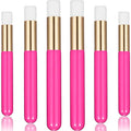 20 Pcs Eyelash Shampoo Brushes,Lash Shampoo Brush Lash Extension Brushes for Cleansing Peel Off Blackhead Remover Tool ﻿ - color: Rose Red