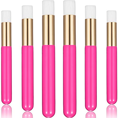 20 Pcs Eyelash Shampoo Brushes,Lash Shampoo Brush Lash Extension Brushes for Cleansing Peel Off Blackhead Remover Tool ﻿ - color: Rose Red
