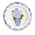 Mud Pie Ceramic Hydrangea Tidbit Plate - color: Blue
