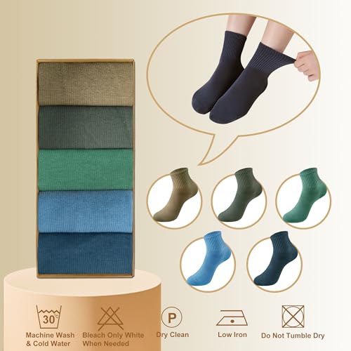 Women's Cotton Quarter Crew Socks - color: 05 Multicolor - 5 Pairs