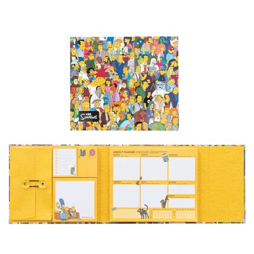 Grupo Erik The Simpsons Weekly Planner & Sticky Notes Set - Gifts, Merch - color: The Simpsons