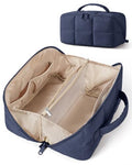 BAGSMART TSA-Ready Makeup Bag, Water-Resistant Travel Toiletry Organizer - color: Navy Blue
