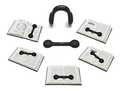 Bookmark/Weight-Page Holder-Holds Books Open and in Place-Black-by Superior Essentials - color: Black