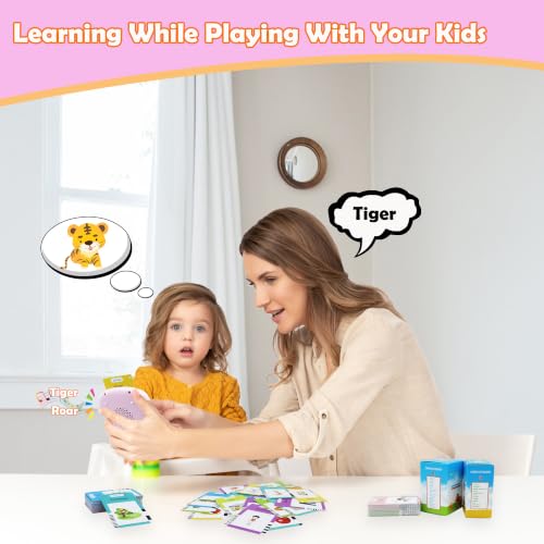 MAYAPHILOS 510 Words Alphabet Talking Flash Cards for 3-8 Years Kids - size: 510 Words English (Pink)